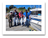 May 2, 2024 : Ed and crew and Gabriel first ever halibut