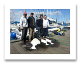 April 9, 2014: 75, 25, 22 lbs. Halibut - Constance Bank  - Gary, Larry, Brandyn, and Gordon from Gordon Campbell Construction Services Victoria BC