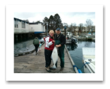 March 26, 2014: 25 lbs. Halibut - Constance Bank -  Shannon & Jamie from Kelowna BC