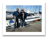 April 28, 2014: 12 & 18 lbs. Chinook Salmon - Constance Bank -  David from Port Coquitlam with Ben from Winnipeg