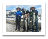 June 10, 2014: 26, 15, 12, 8, 8 lbs. Chinook Salmon - Sheringham  Point -  Kay, Suk Koo, & Wan from Duncan, Langford, and South Korea