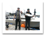 June 23, 2014: 13 & 10 lbs. Chinook Salmon - Sheringham  Point -  Day 1 of 2 - Cody, Colton, Eric, & Joe from Kelowna BC