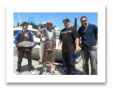 July 7, 2014 : 15, 14 lbs. Chinook Salmon - Race Rocks - Todd, ALex, Reno, & Austin from Victoira and Sooke BC