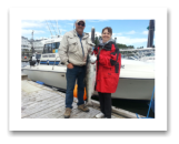 July 13, 2014 : 18 lbs. Chinook Salmon - Race Rocks - Shirley & Jerry from Enderby BC