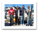 July 15, 2014 : 20, 16, 13, 10 lbs. Chinook Salmon- Race Rocks - Derek, Devin, & Andy from Ontario with Dan from Brentwood BC