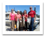 July 22, 2014 : 18, 11 lbs. Chinook Salmon & Pink Salmon - Race Rocks - Rod, Katie, Danielle, & Sarah from Victoria BC