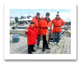 July 20, 2014 : 12 lbs. Chinook Salmon - Race Rocks - Alex, Ewan, Mike, & Cort from Victoria BC