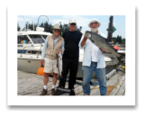 August 11, 2014 : 17 lbs. Chinook and Hatchery Coho - Muir Creek - George, Greg, & Don from Victoria BC