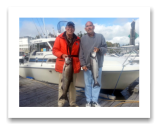 August 30, 2014 : 18 & 10 lbs. Chinook Salmon - Otter Point - Paul & Ed from Victoria BC