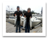 September 18, 2014 : Limit of Coho Salmon - Secretary Island - Kalen and Dad Simon from Duncan BC