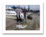 October 5, 2014 : Limit of Wild Coho & Hatchery Coho Salmon - Secretary Island - Day 2 of 2 - Big Al from Calgary with LiL Henry