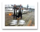 October 4, 2014 : Limit of Wild Coho & Hatchery Coho Salmon - Secretary Island - Day 1 of 2 - Big Al from Calgary with LiL Henry