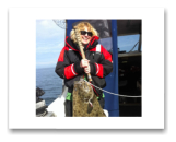 February 13, 2015 : 36 lbs. Halibut - Race Rocks - Laurie from Toronto