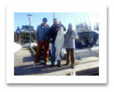 March 2, 2015 : 37 lbs. Halibut - Race Rocks - John, Mark, and Monika from Victoria BC