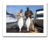 March 30, 2015 : 39 & 29 lbs. Halibut - Constance Bank - Brita & Bill from Victoria BC