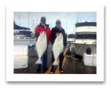 April 1, 2015 :29 & 23 lbs. Halibut - Constance Bank - Rick & Frank from Victoria BC