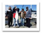 April 25, 2015 : 32 lbs. Halibut - Clover Point - Uncle Joe, Bob, Jerry, & Roger from Parksville BC