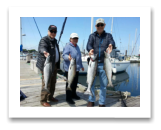 May 24, 2015 : 6 to 11 lbs. Chinook Salmon - Oak Bay - Irmela, Dave, & Dick from Victoria BC & Seattle WA