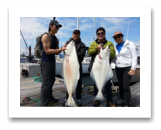 May 26, 2015 : 71 & 30 lbs. Halibut - Race Rocks Day 1 of 2 - Khim, Thomas, Nevin, & Susan from Vancouver BC