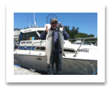 June 16, 2015 : 15 & 10 lbs. Chinook Salmon - Trap Shack - Dave from Victoria BC