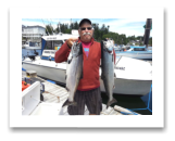 June 25, 2015 : 14 & 12 lbs. Chinook Salmon - Trap Shack - Jim from Victoria BC