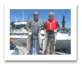 June 30, 2015 : 20, 18, & 12 lbs. Chinook Salmon & Pink Salmon - Sheringham PT - Doc & Paul Taylor from Victoria BC