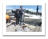 July 13, 2015 : 19 lbs. Chinook Salmon & Limit of Pink Salmon - Muir Creek - Tracy from Calgary with Donna from Australia