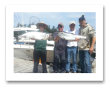 August 2, 2015 : 24.8 & 15 lbs. Chinook Salmon - Otter Point - Day 2 of 2 Sooke Enhancement Derby - Richard with 1st place for Seniors and Lionel has 11th place with tall Chris & little Chris