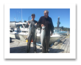 August 3, 2015 : 18, 11, 10 lbs. Chinook Salmon & Limit of Pink Salmon - Otter Point - Day 1 of 2 - John & Joel from Edmonton Alberta