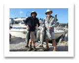 August 20, 2015 : 25, 21, 12 lbs. Chinook Salmon  - Day 1 of 2 - Otter Point - William & Peter from Alberta