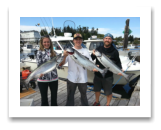 August 27, 2015 : 17, 15, 13 lbs. Chinook Salmon - Muir Creek - Good friend Rob & new wife Christine with Mark from Victoria BC